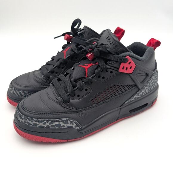 Nike Air Jordan Spizike Low Basketball Shoes Sneakers Black/Red Size US6Y EU38.5 - Picture 1 of 11